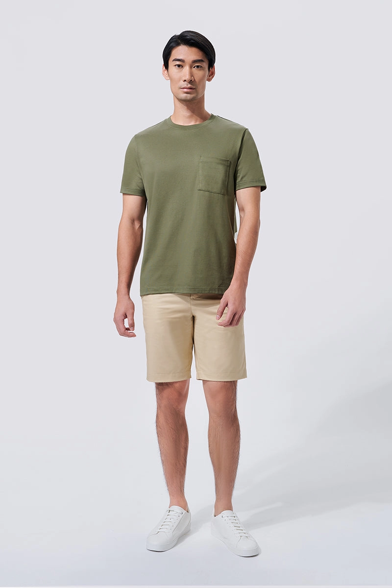 Perfect for Any Outfit graduation Regal Crew Neck Pocket T-Shirt | Olive GNE474