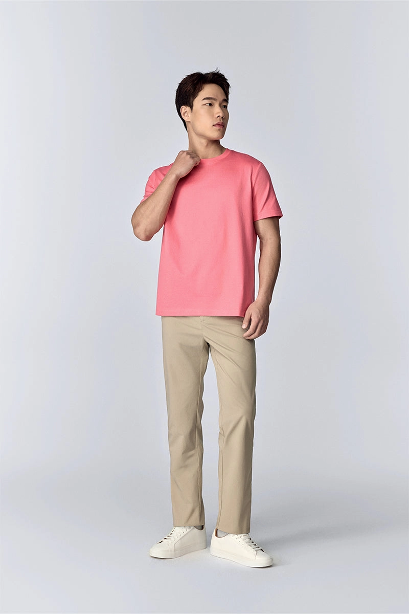 FlexibleKnit Regal Crew Neck T-Shirt | Pink Lemonade PT1735