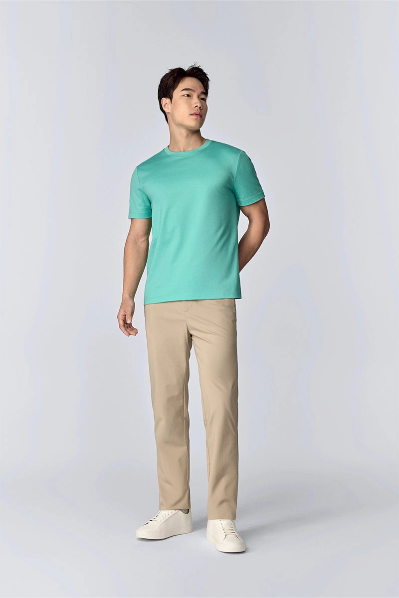 Regal Crew Neck T-Shirt | Turquoise Green PT5218 Breathable touch Quick-Drying Shirt