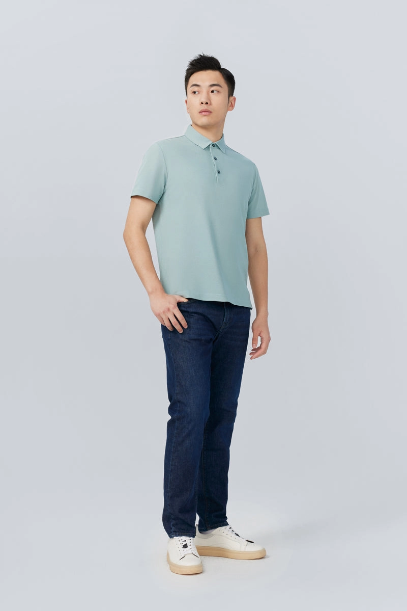 Sporty Vibe Relaxed Comfort Regal Pique Polo | Green GYE111
