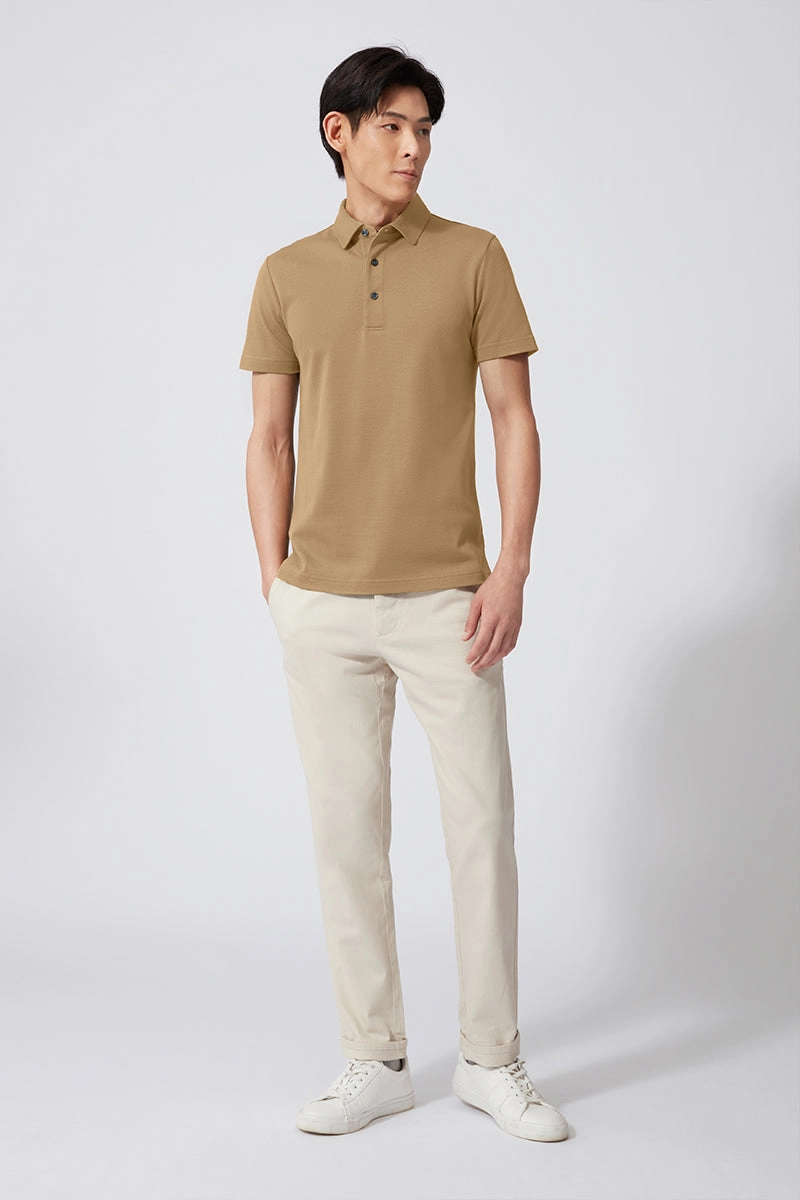 Regal Pique Polo | Khaki 171028 Golf Tournament
