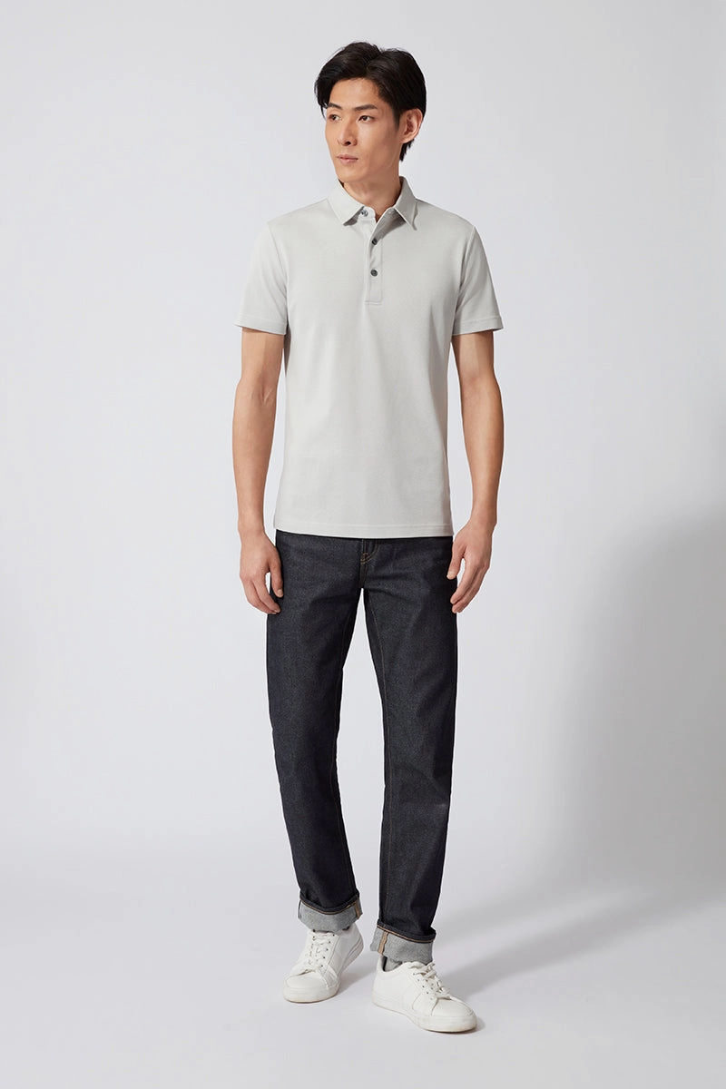 Regal Pique Polo | Light Grey GYE008 Relaxed Style