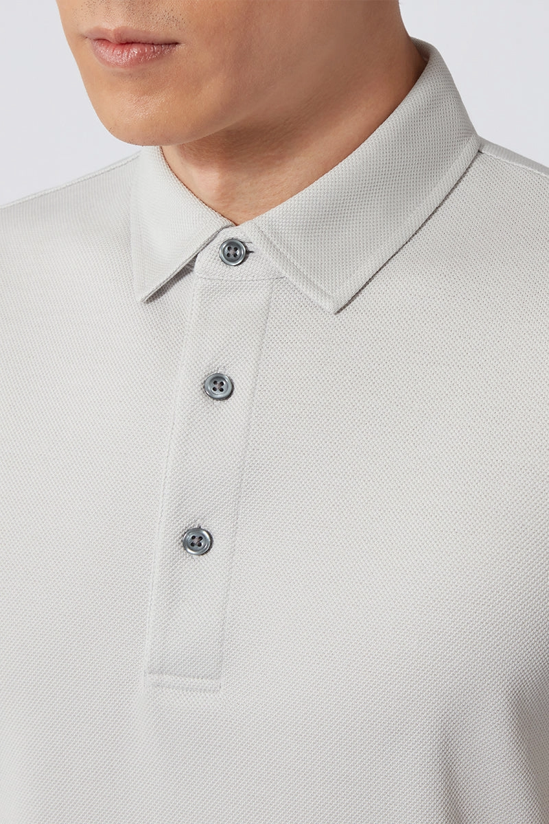 Timeless Look Comfort Fit Regal Pique Polo | Light Grey GYE008