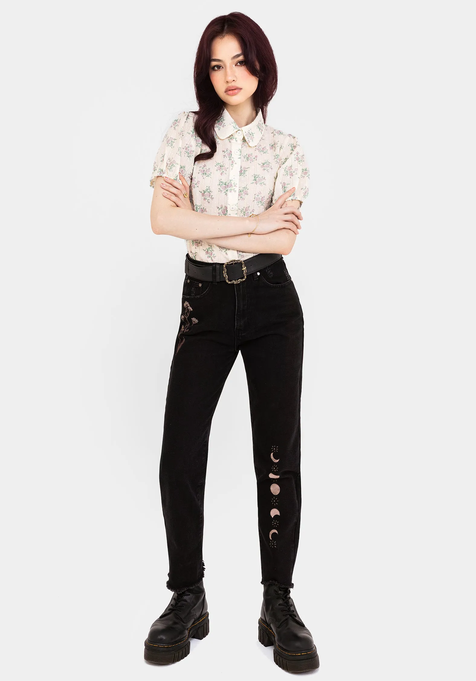 Pleasance Cotton Puff Sleeve Blouse Quick Release Cuffs