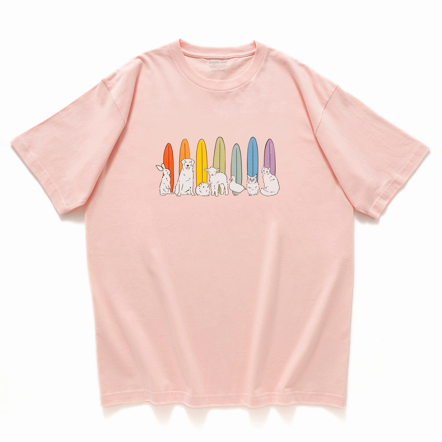 Comfort Design Weekend Smart (ZT1489) Rainbow Surfers Graphic Tee