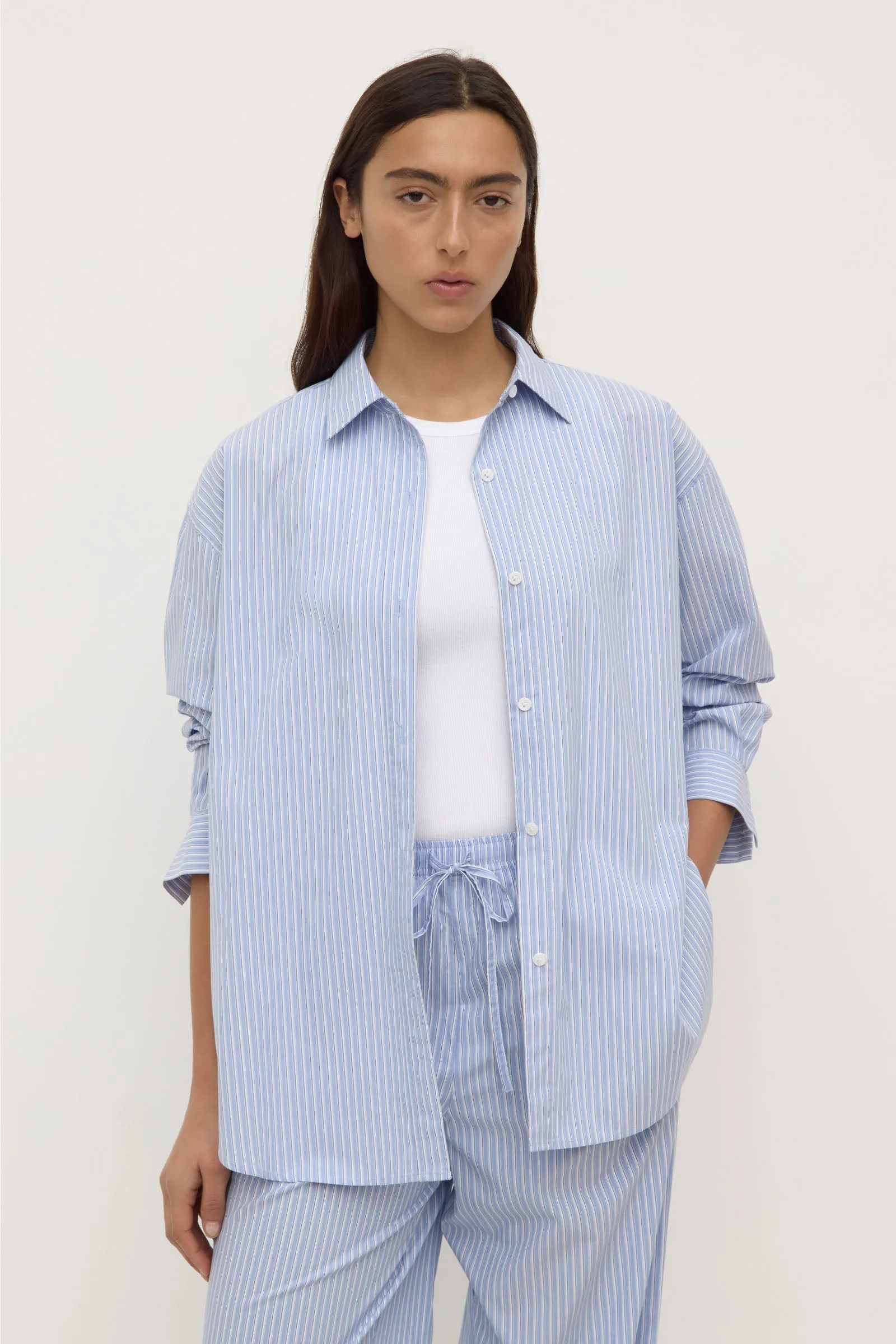 Minimalist Closure Summer Camp Nixie Stripe Shirt