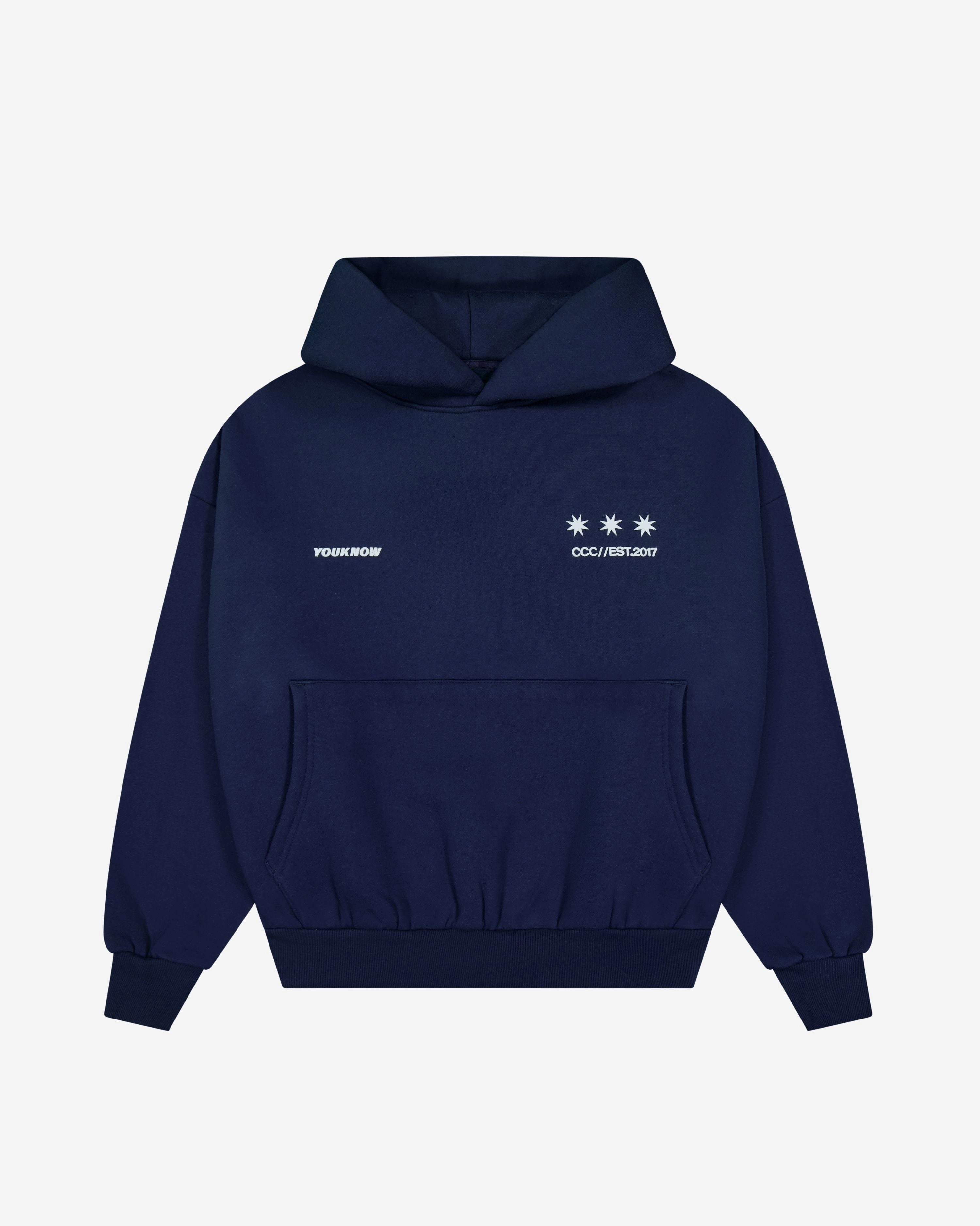 Big Back Hoodie | Navy Ice swimming cover-up