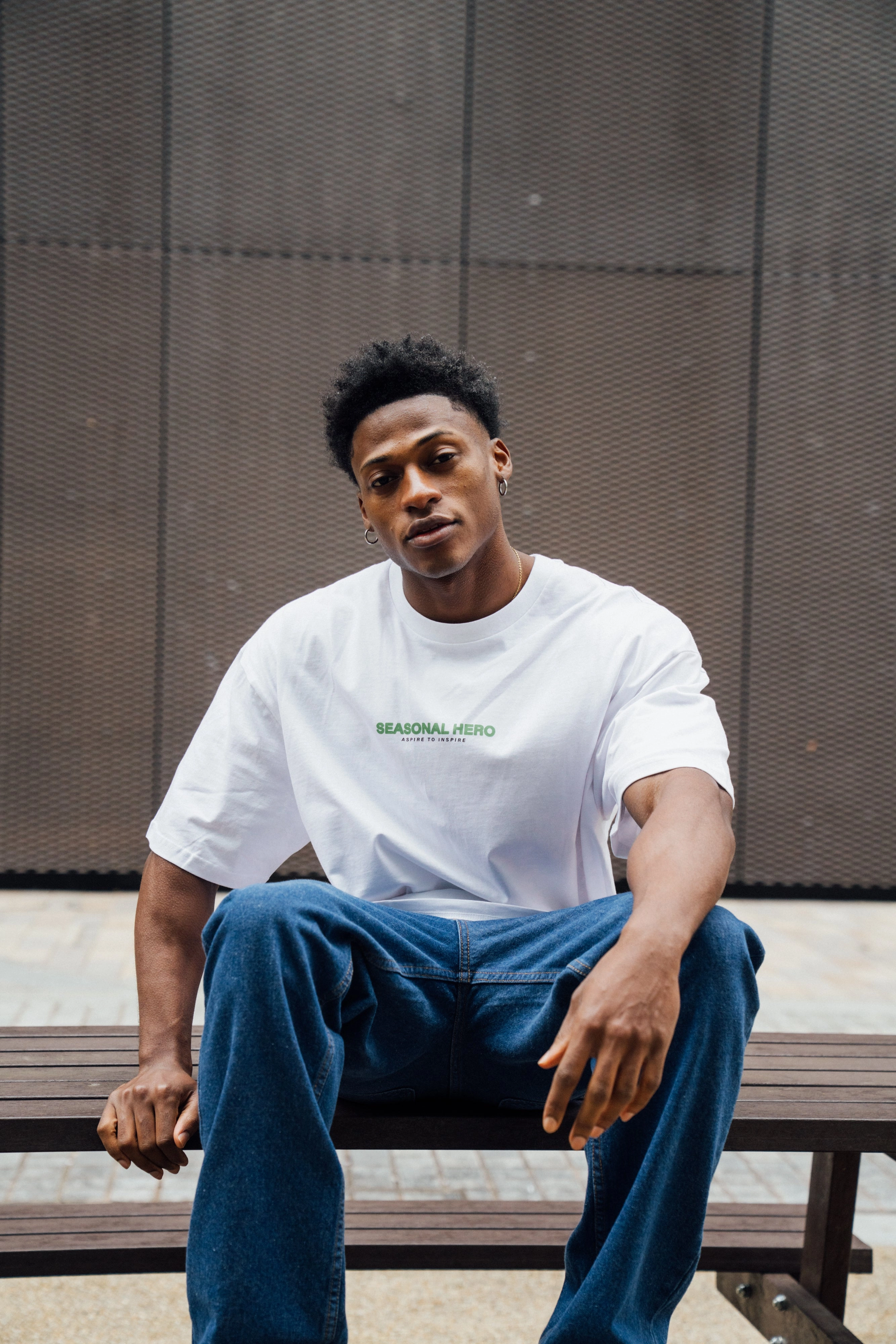 Daily Style Trend Fit For Movement Seasonal Hero 'Making a Difference' Tee - White