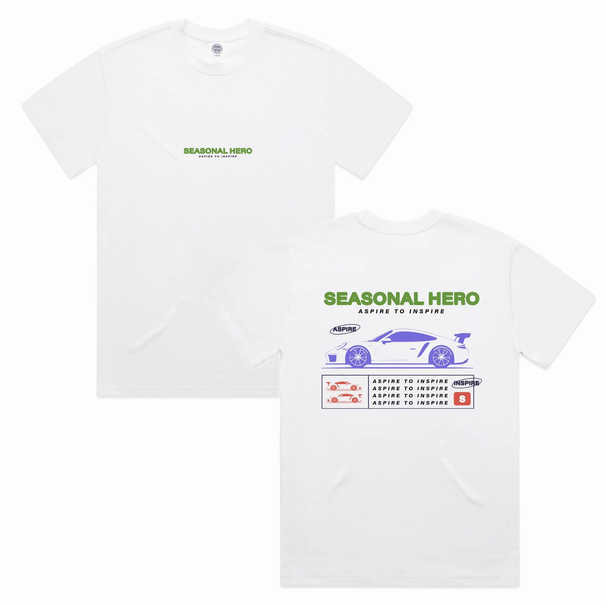 Seasonal Hero 'Making a Difference' Tee - White Bohemian Essential Clothing