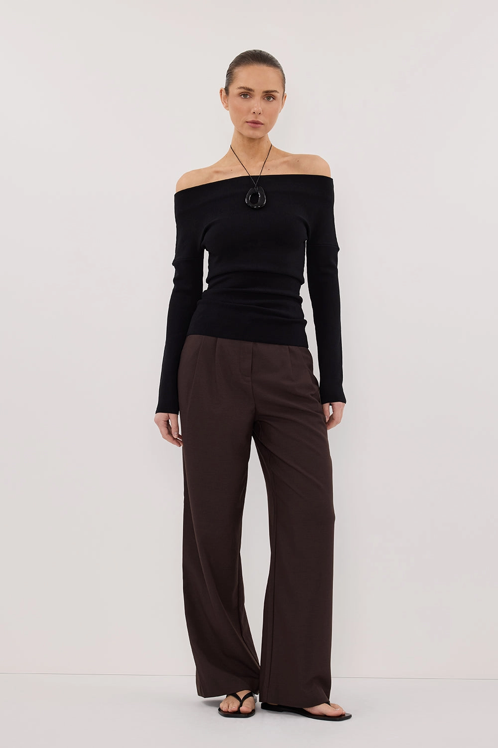 SturdyBeltLoops REMY ESPRESSO TAILORED PANT