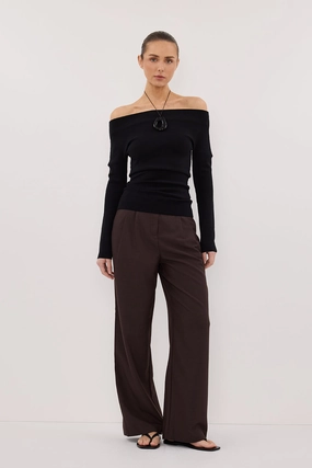 SturdyBeltLoops REMY ESPRESSO TAILORED PANT