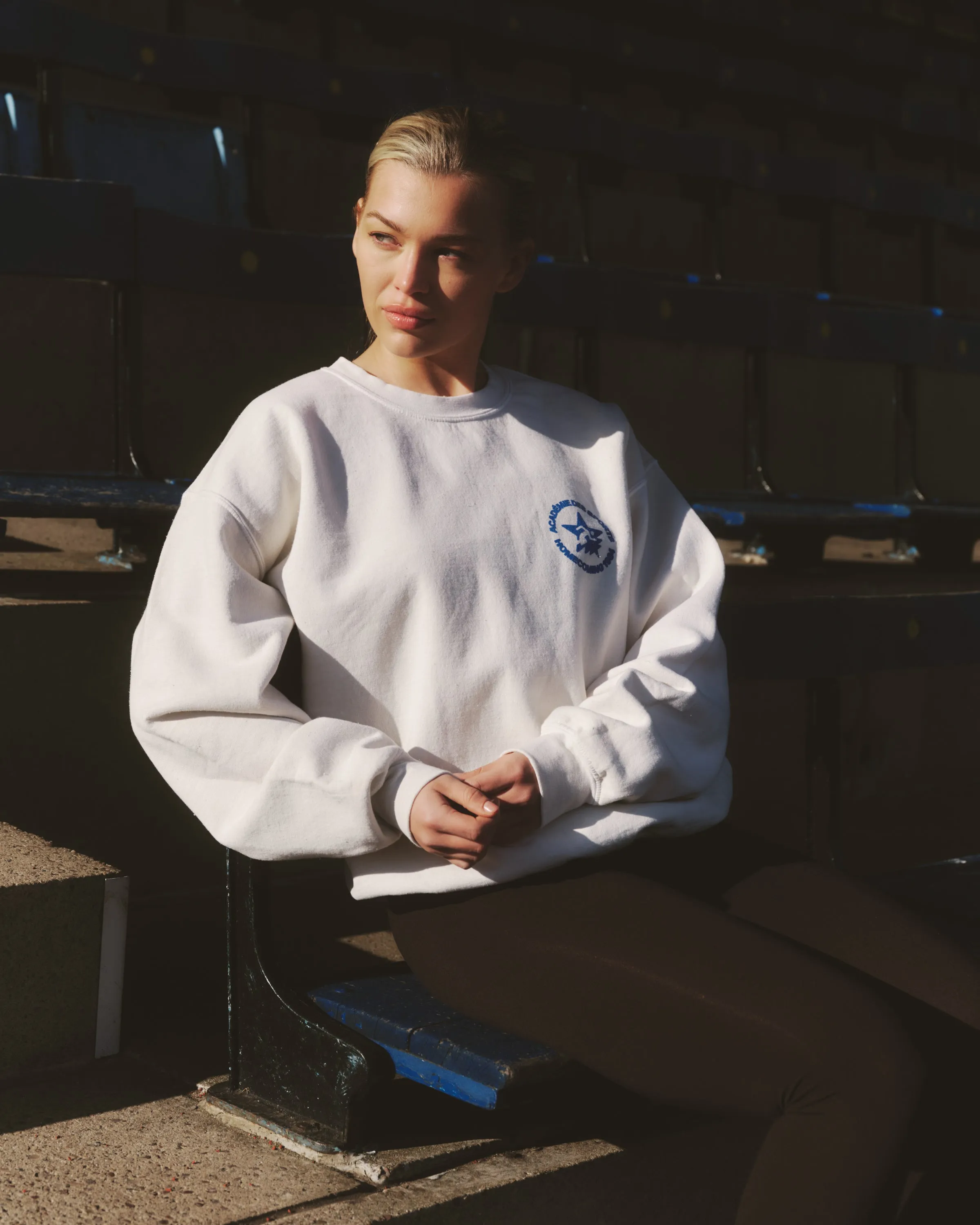 Fine Gauge Knit Vice 84 'Homecoming' Vintage Washed Sweater - Cream
