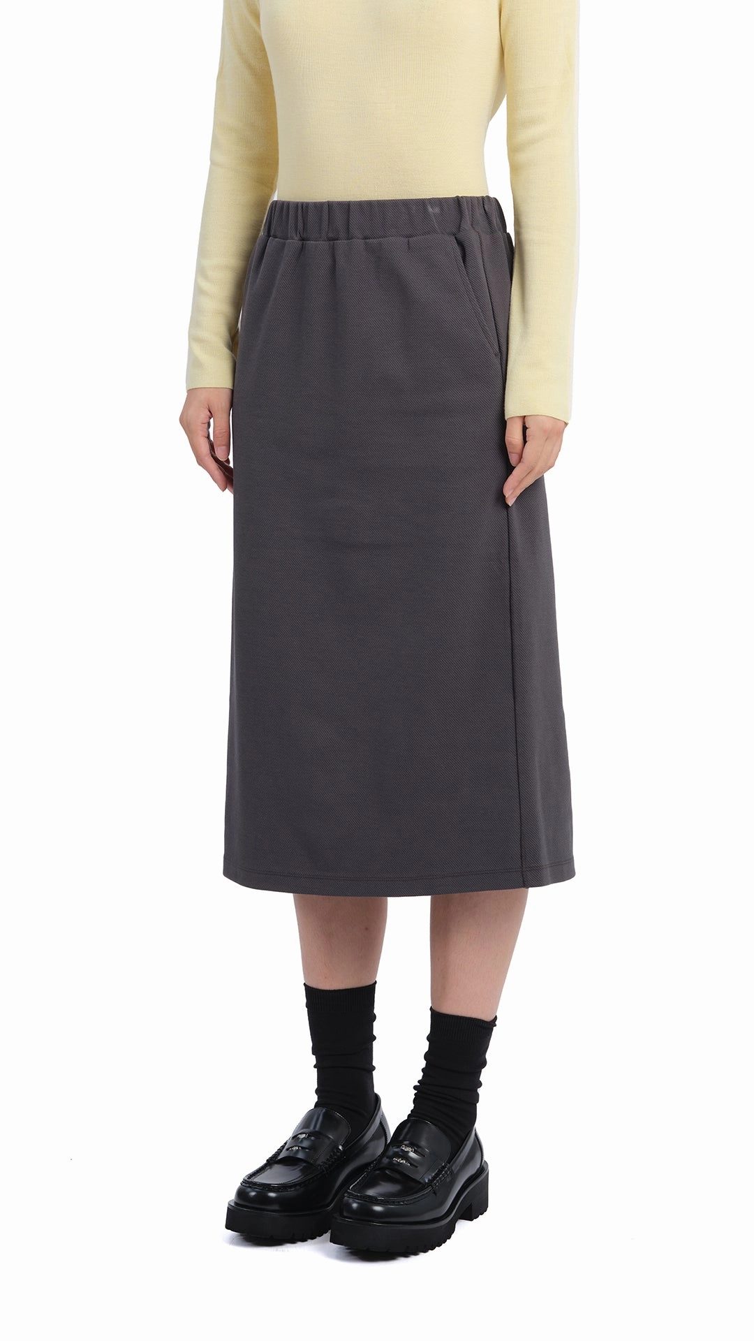 Pencil Split Skirt Urban Fit light texture