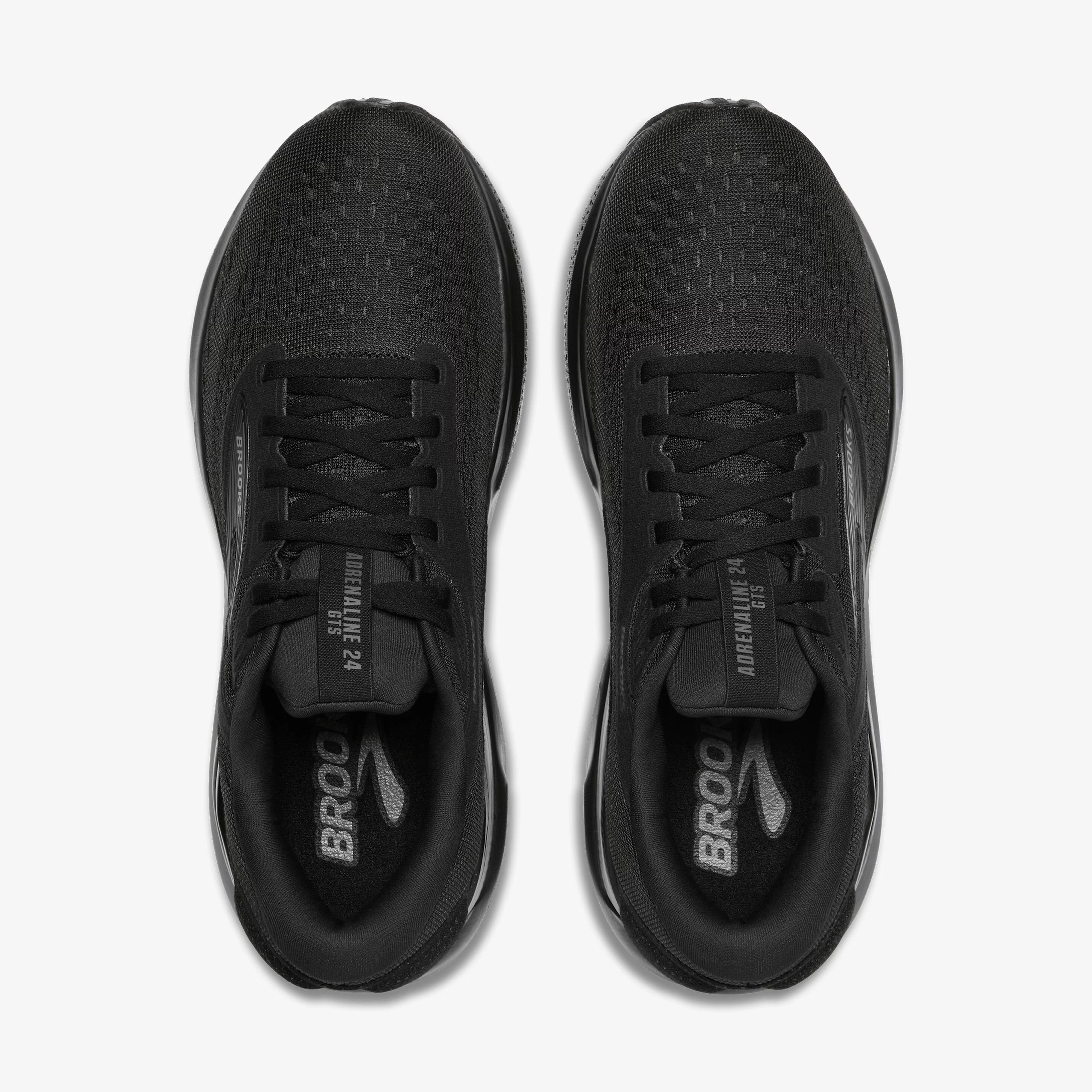 designer running shoes Brooks Men's Adrenaline GTS 24 Running Shoes Black / Black / Ebony