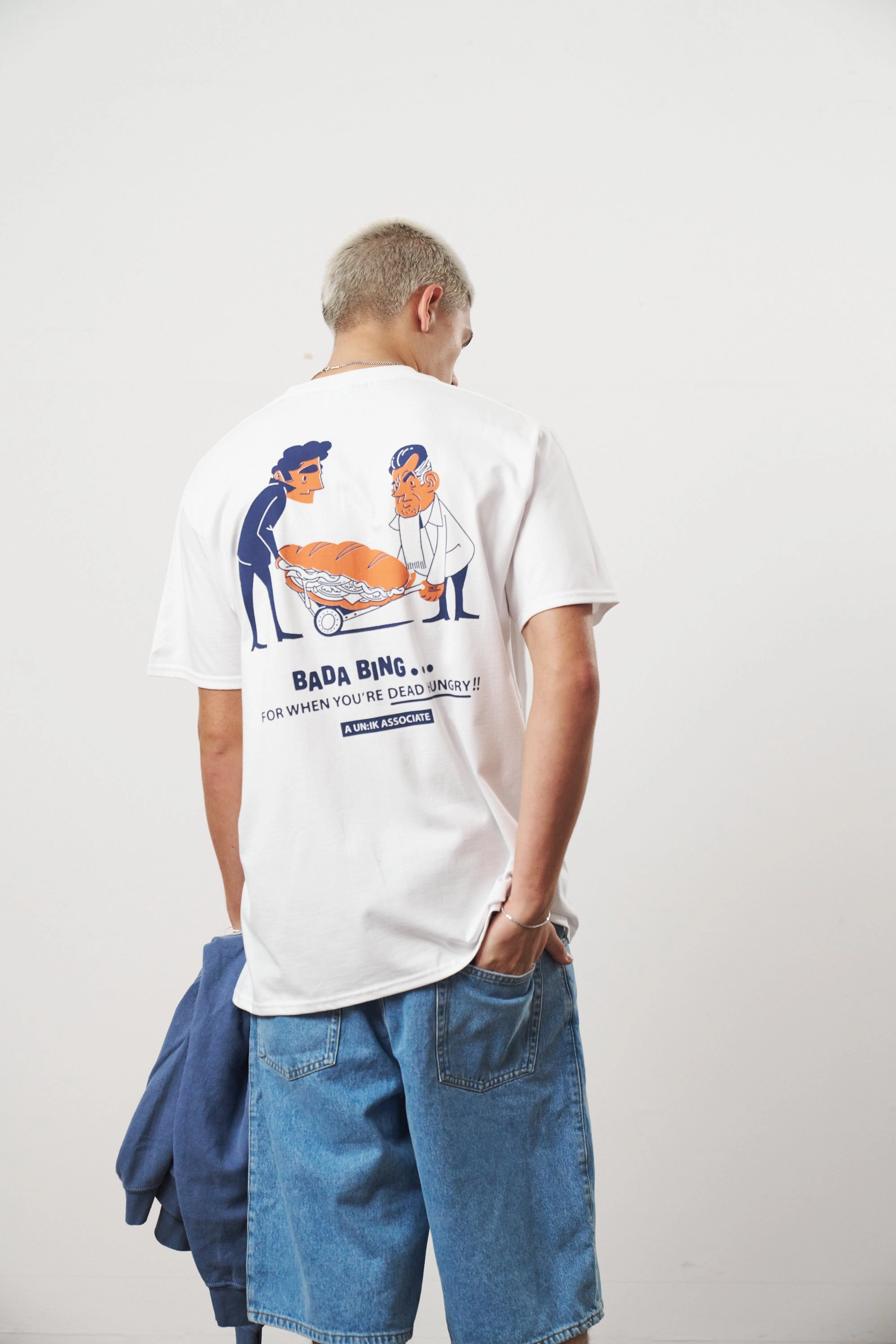 Bada Bing x UN:IK 'Dead Hungry' Tee - White Everyday Layer