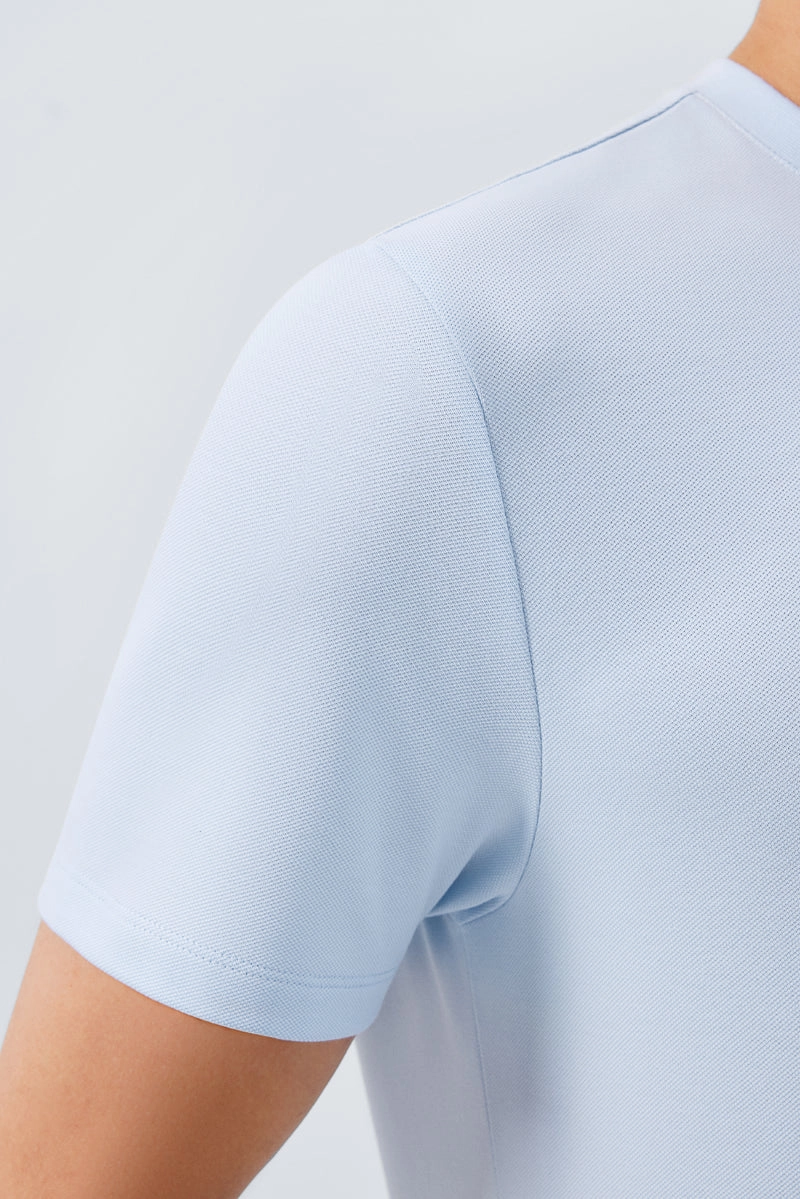 VISDRY? Crew Neck T-Shirt | Light Blue BLE237 comfortable option