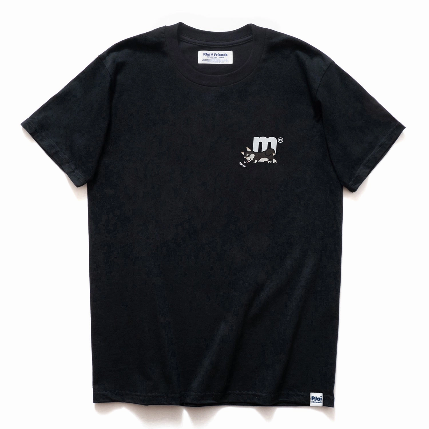 All-Purpose Comfort (EMT115) Make Your Own Black Shiba Zzz Graphic Tee