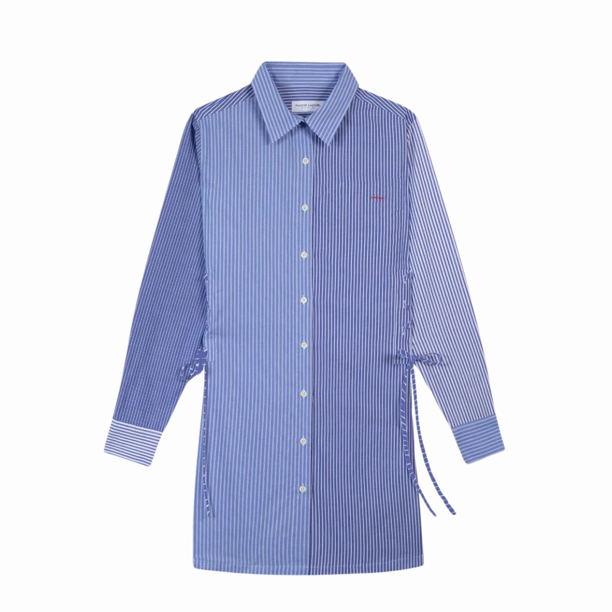 Judlin Amour Blue Stripes Patch Color Pop velvet feel