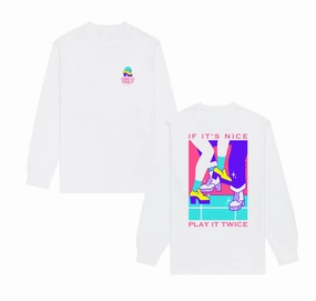 Casual Style DISCO ONLY 'Play It Twice V3' Longsleeve Tee