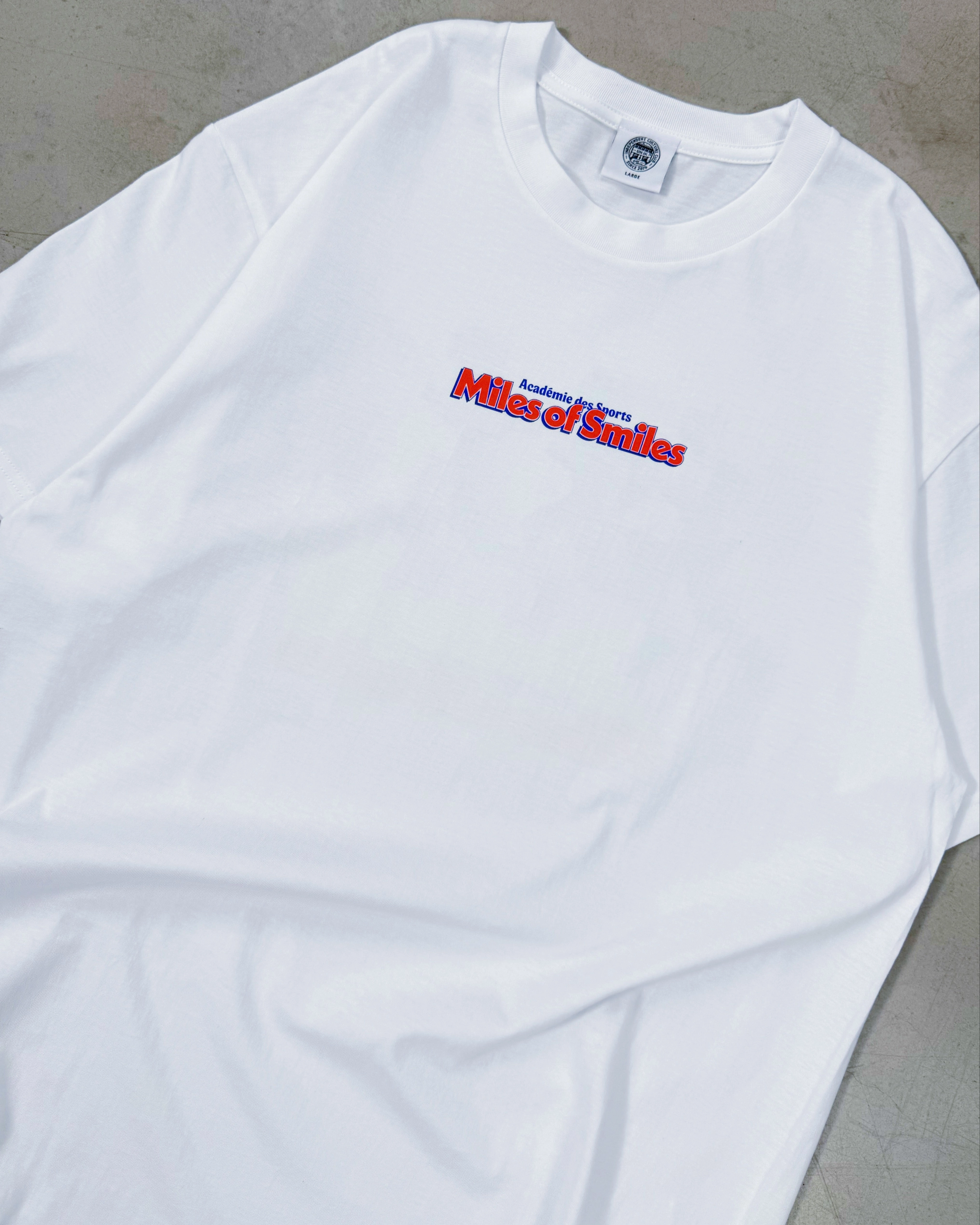 Vice 84 'Pacesetter' Tee - White Oeko Tex Certified Seasonal top