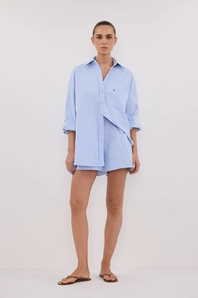 RHEA BLUE COTTON SHORT Casual Flex Fit Everyday Ease