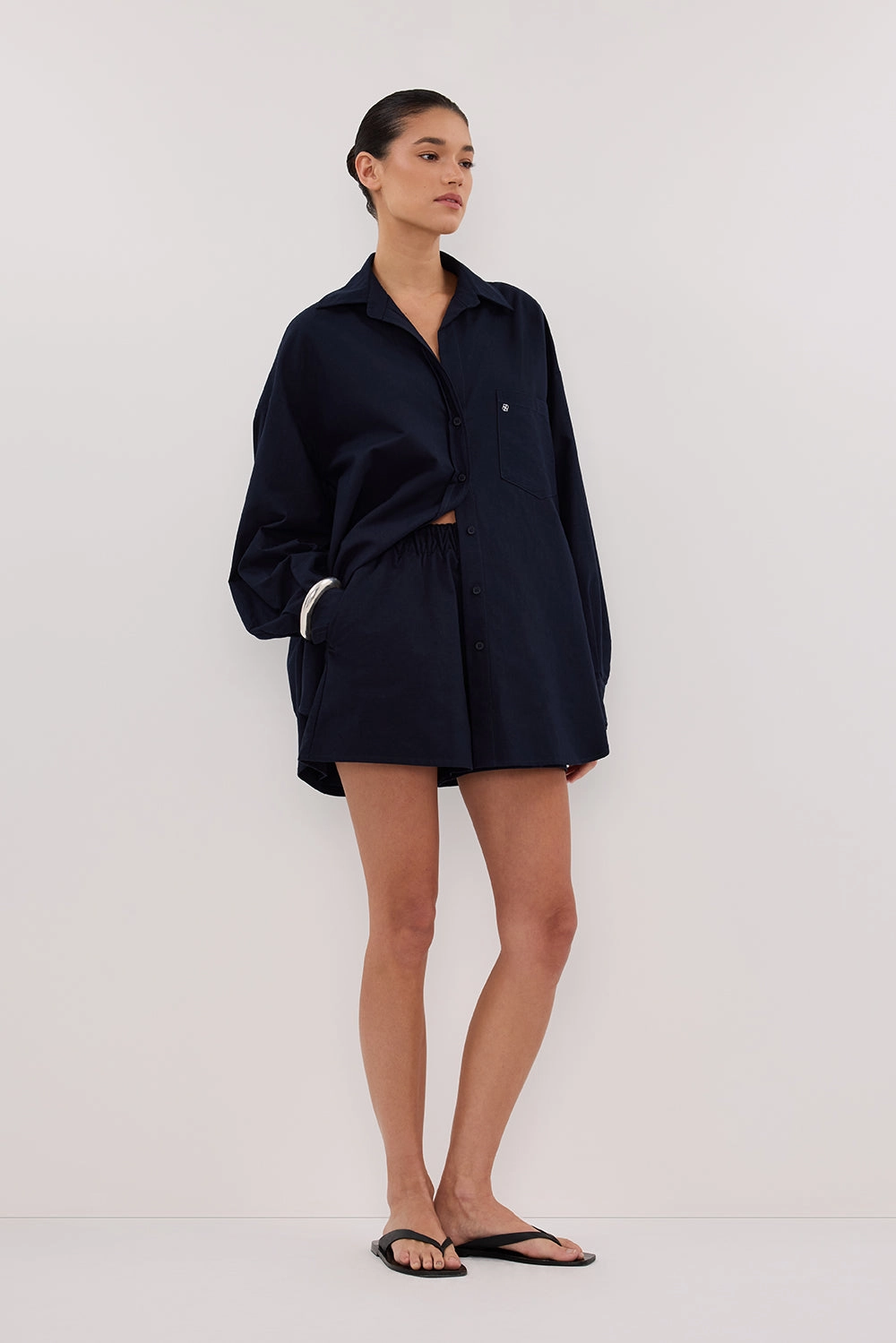 RHEA INK COTTON SHORT Hypoallergenic Lining