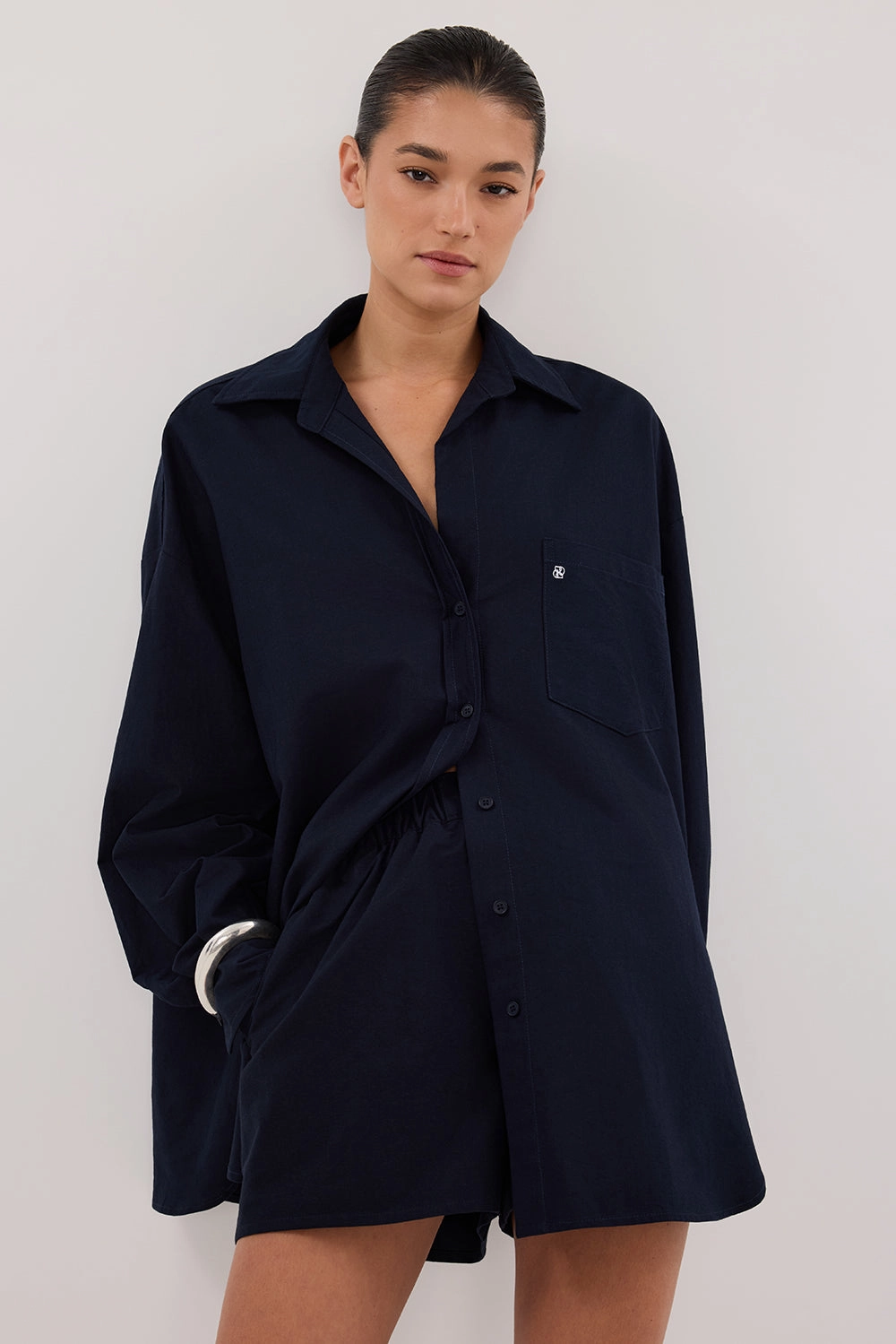 Wrinkle Resistant Treatment RHEA INK COTTON SHORT
