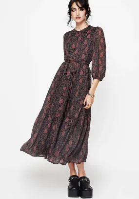 Isola Paisley Shift Midaxi Dress Countryside-Style