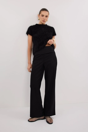 Abrasion Resistant Surface RITA BLACK TAILORED PANT