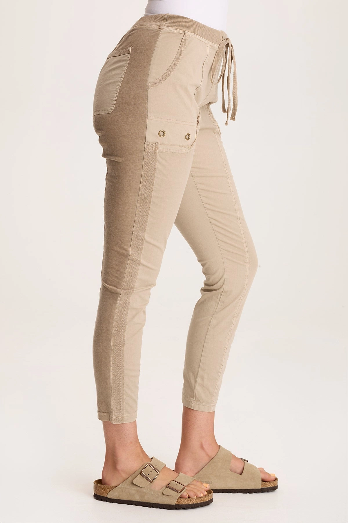 Yoga Class Quick Dry easy pull Rohan Poplin Jersey Drawstring Legging
