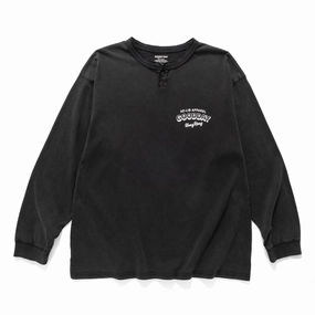 Beachwear Relaxed Design (ZT1617) Henley Neck Long Sleeve Tee (Online Exclusive)