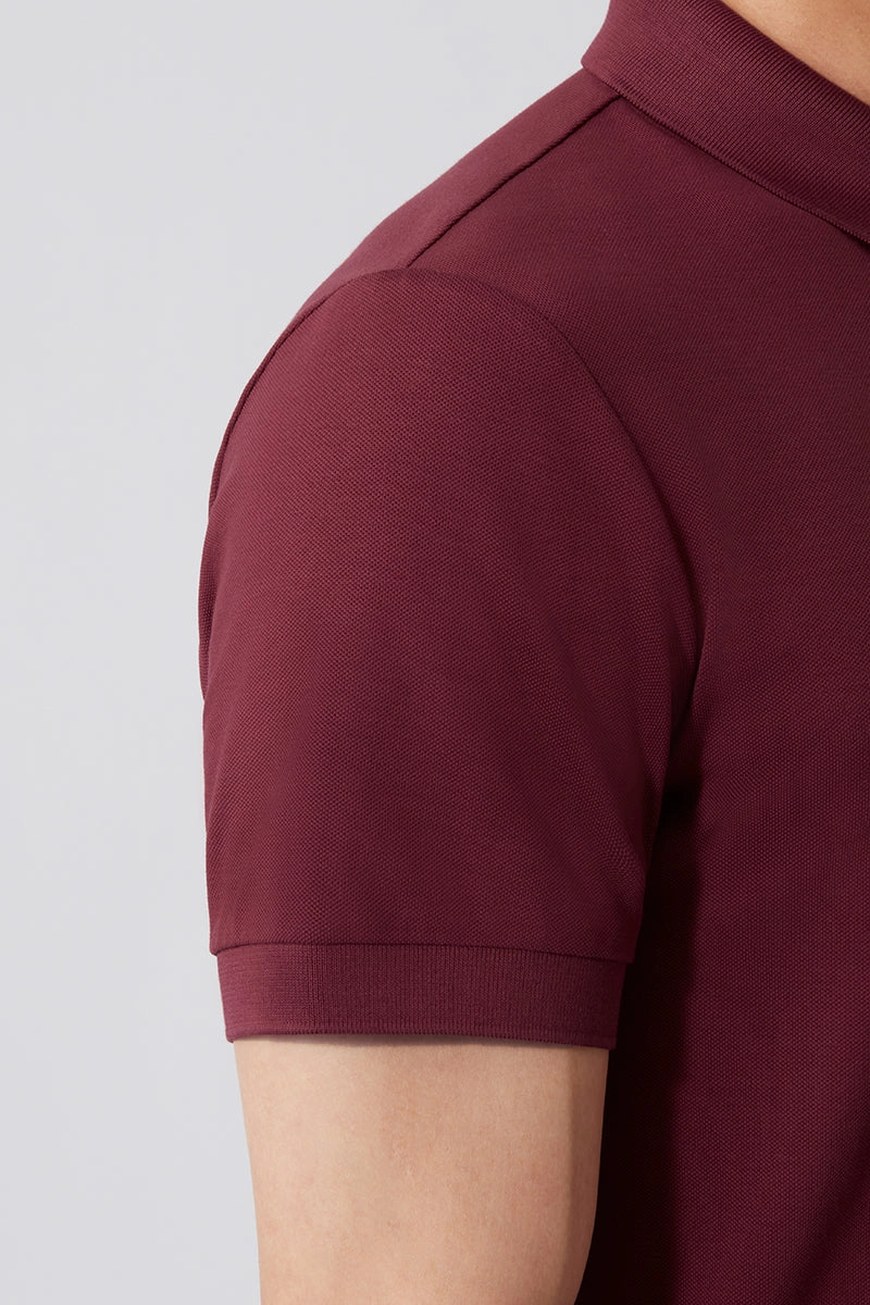 VISDRY? Pique Polo | Burgundy BRE112 Classic Top