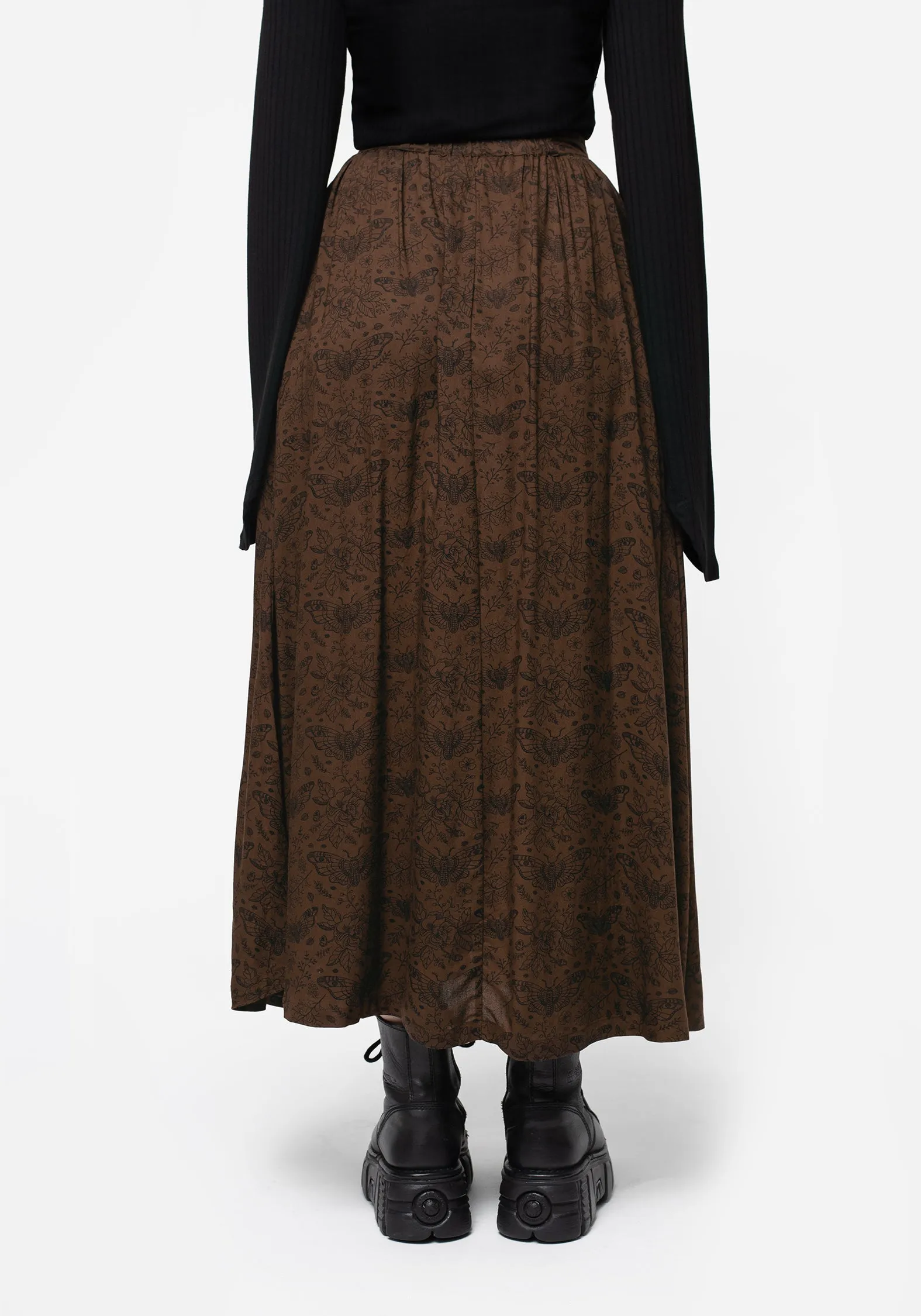 Refined Style Rosamoth Button Up Midi Skirt