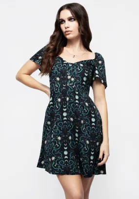 All-day style Trend Fit Pythia Print Button Front Mini Dress