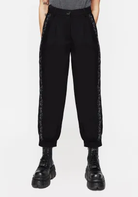 Rosethorn Embroidered Balloon Trousers Everyday Ease Simple Comfort