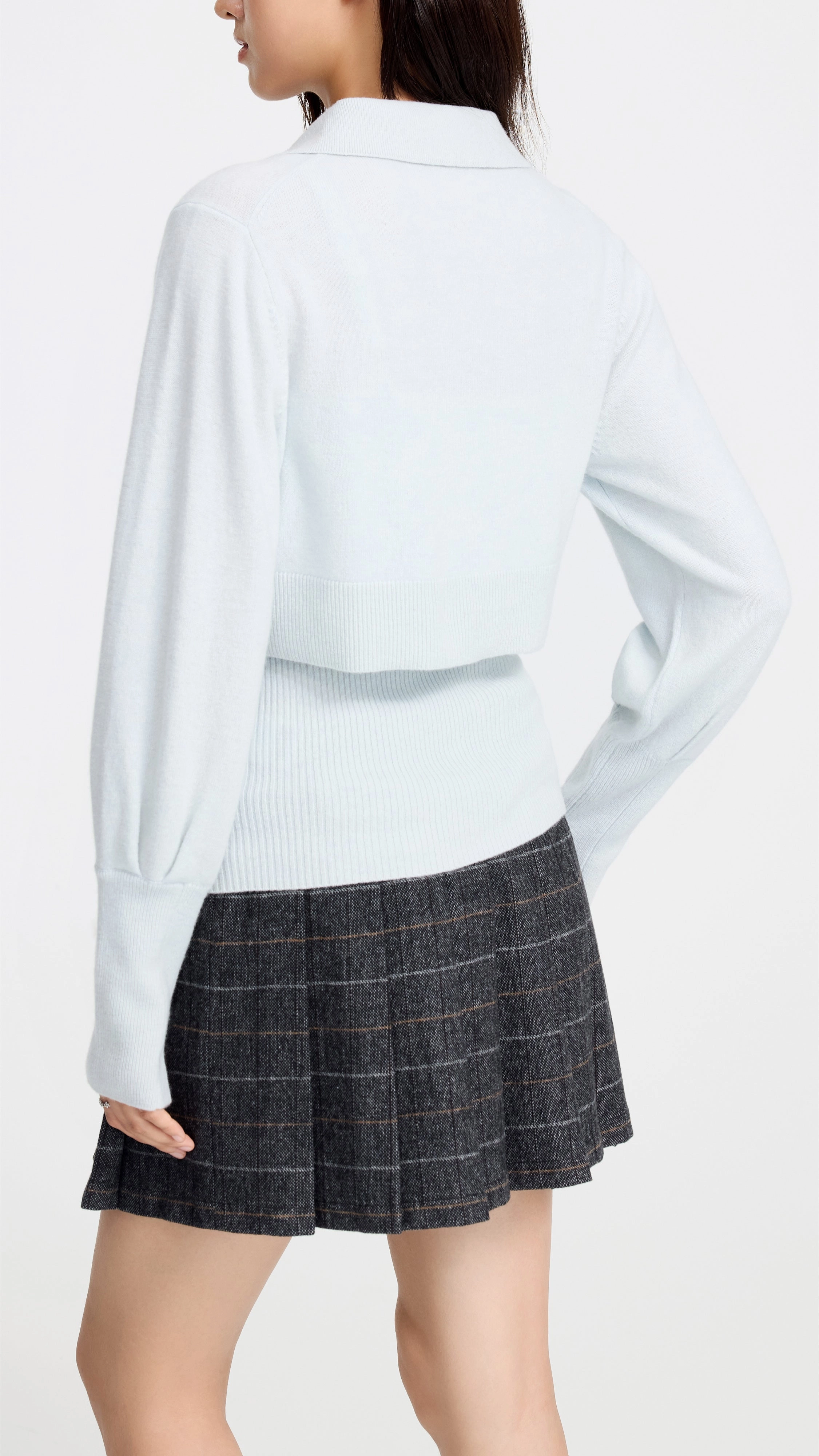 Woolen Pleated Skirt Comfort Waistline Travel Influence