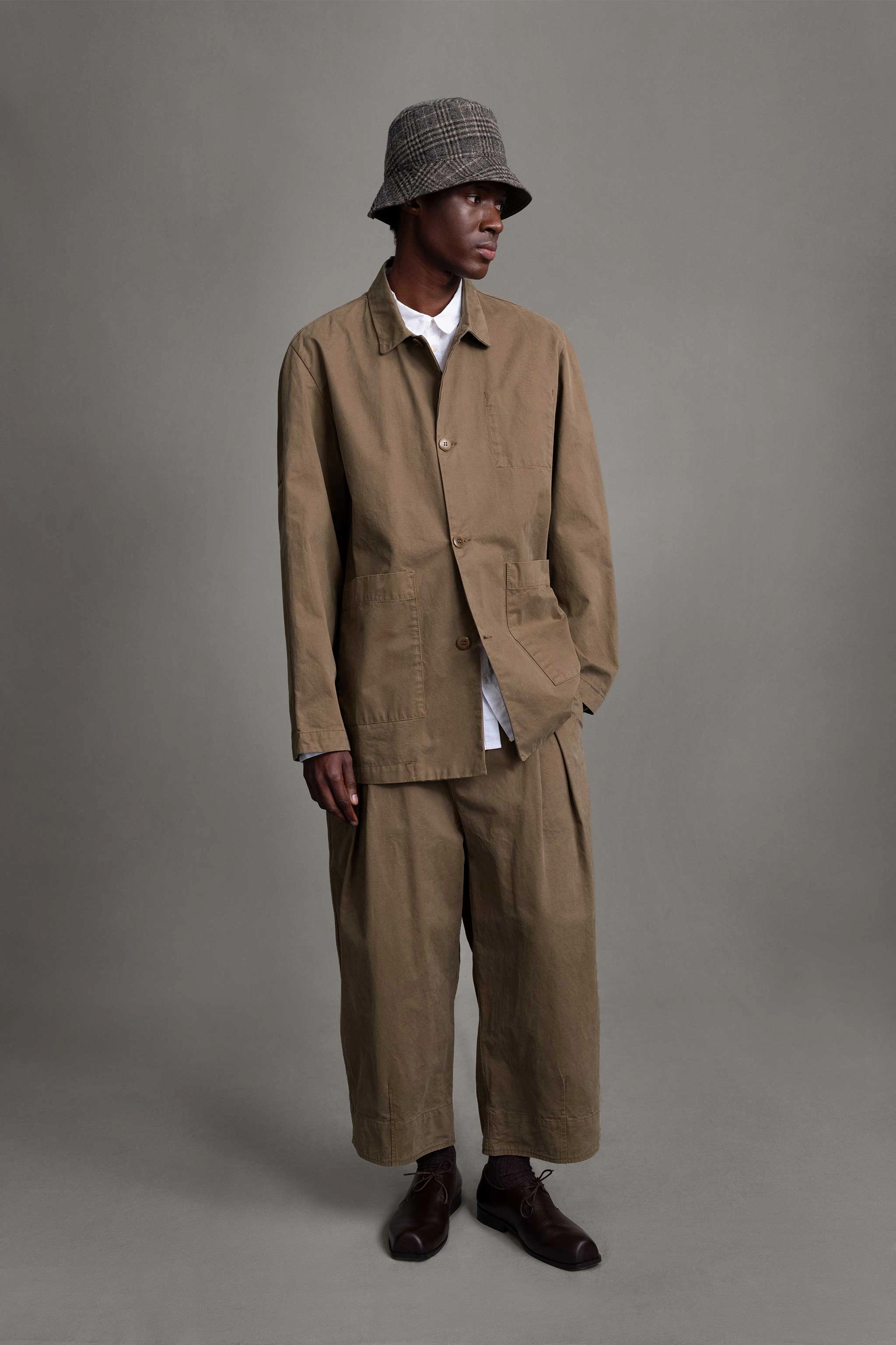 Three Layer Laminate THE MECHANIC JACKET / WORK TWILL CARDAMOM