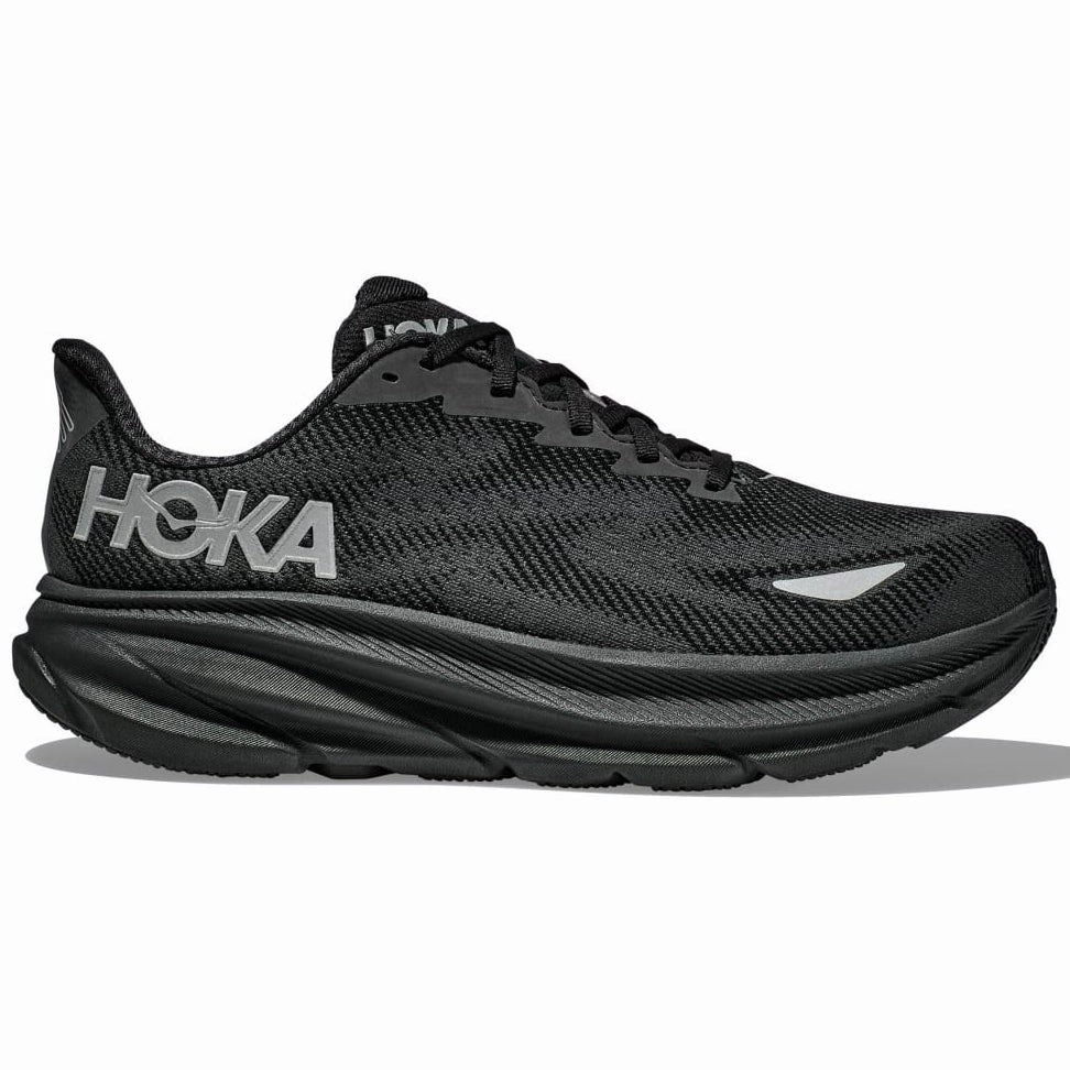 Men's Clifton 9 GORE-TEX Running Shoes Black / Black Flex Groove Technology