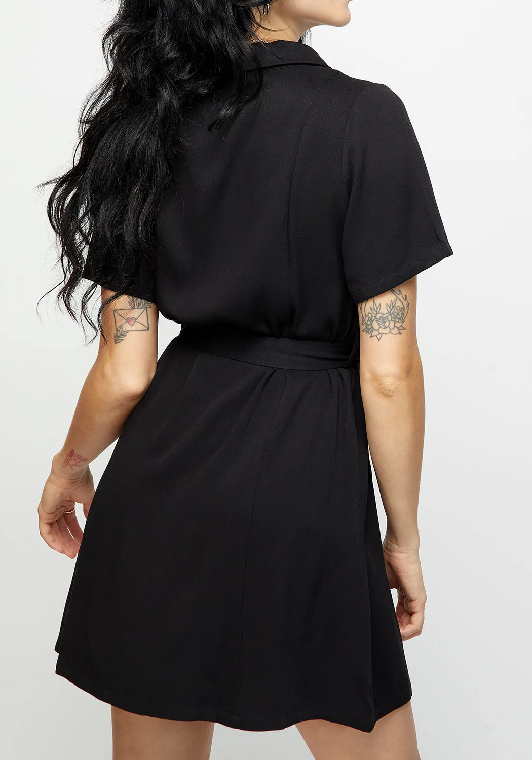 Street Vibe Bold Elegance Luna Button Down Mini Shirt Dress