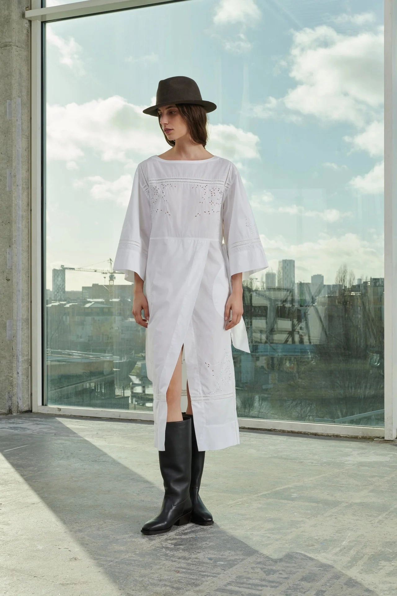 Blanc Volonte Dress Balanced Lines