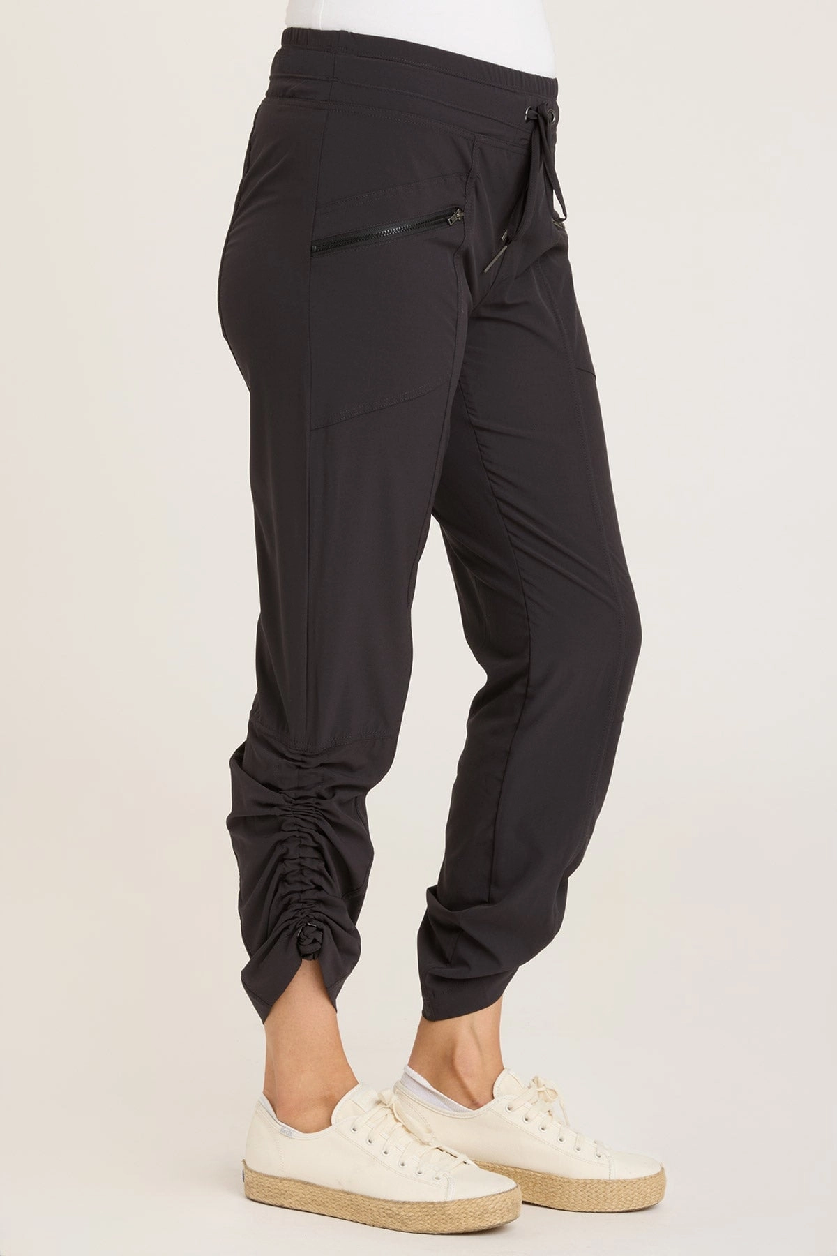 Snug Fit Runyon Whisper Stretch Adjustable Ruched Active Pant