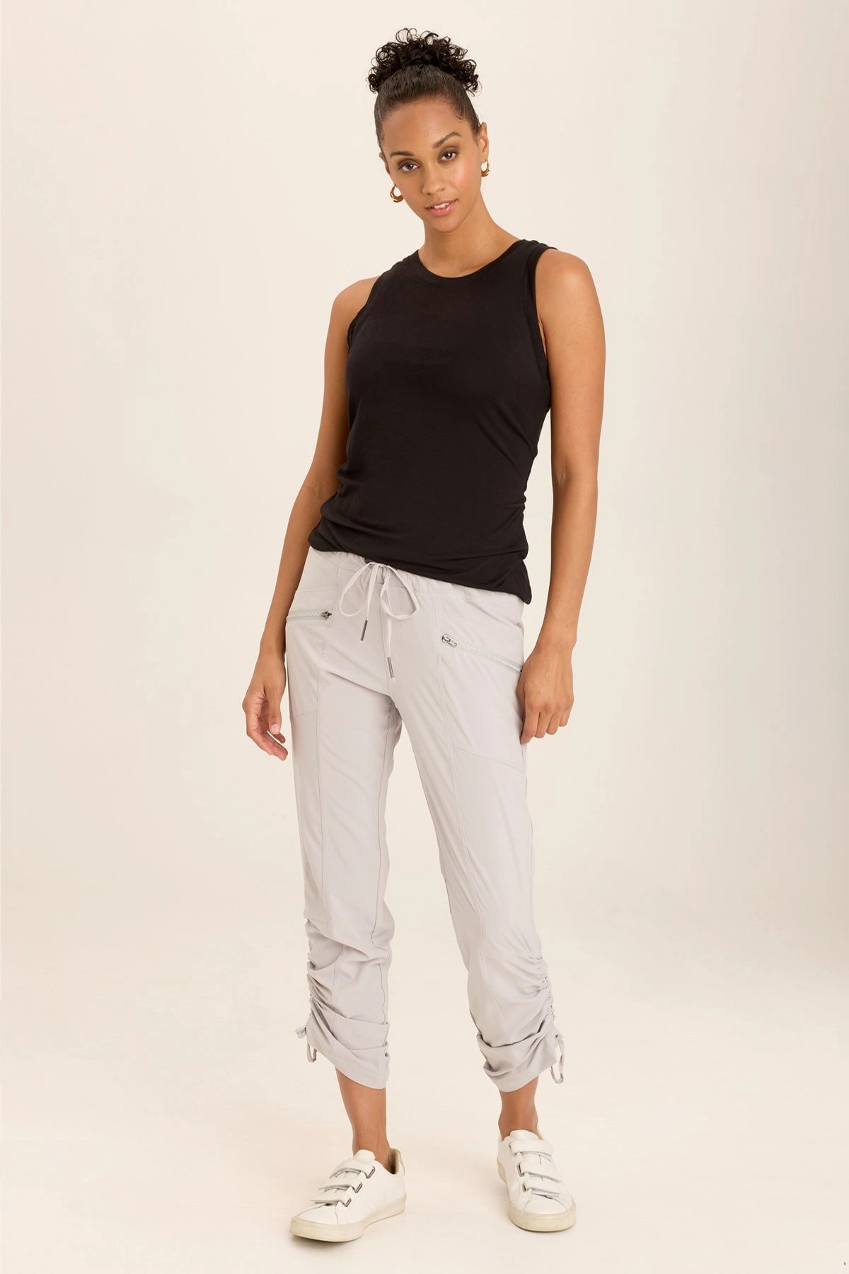 Quick Fit Layering Comfort Runyon Whisper Stretch Adjustable Ruched Active Pant