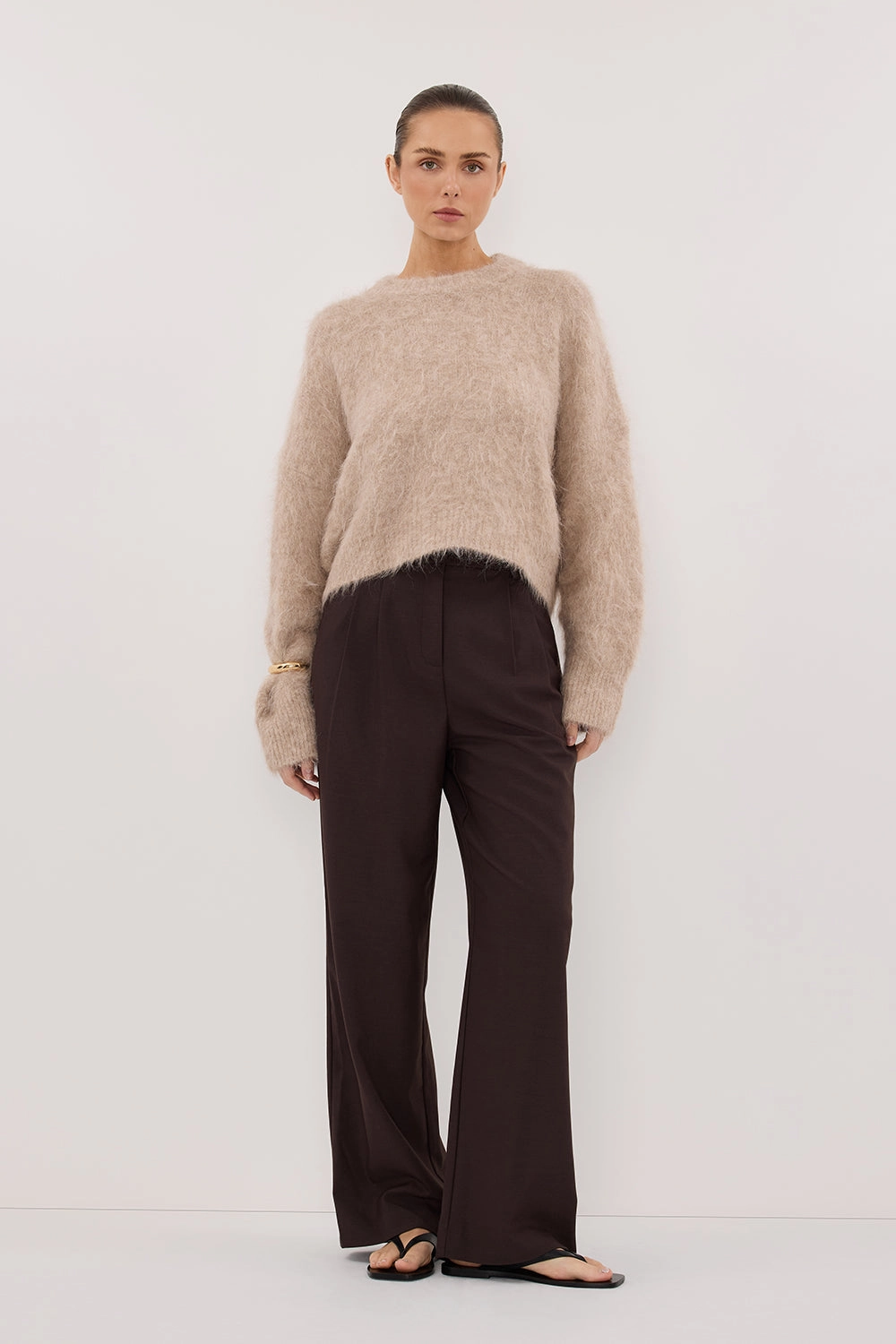 SALMA OAT TUCK SLEEVE JUMPER Perfect Warmth