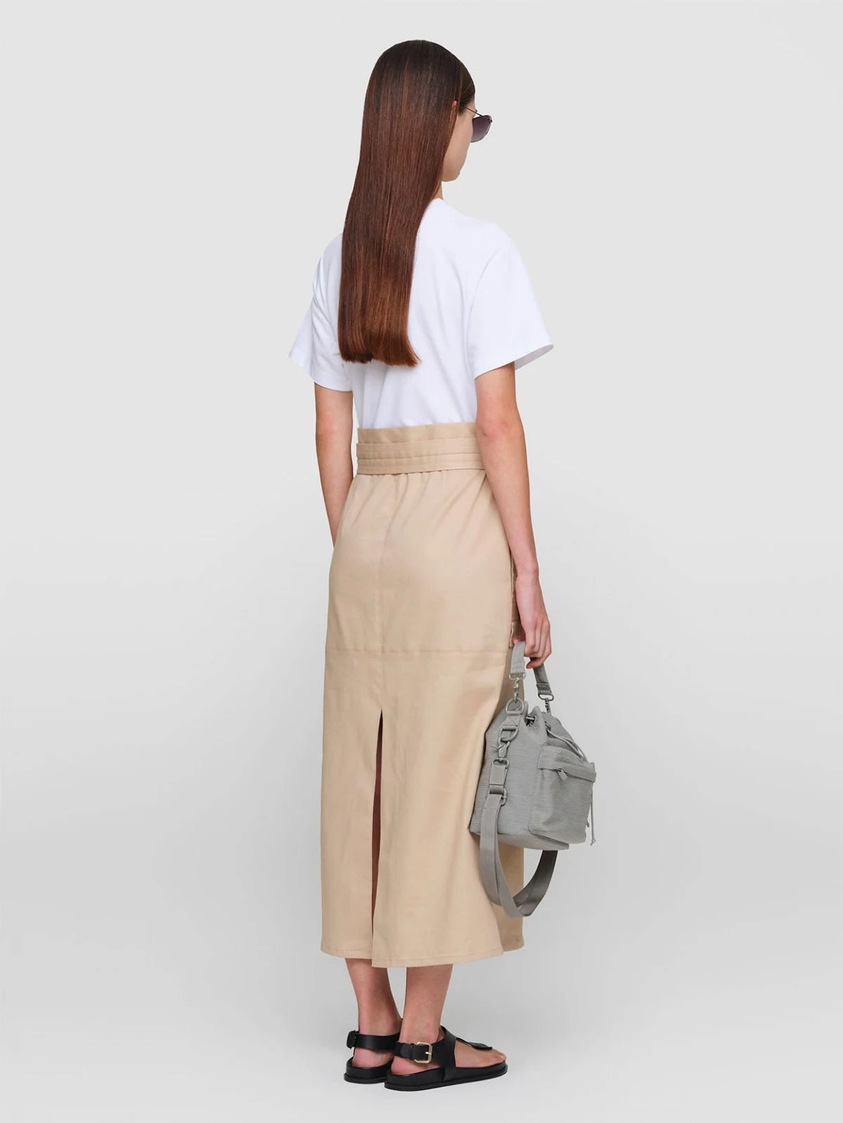 Subtle Glow Sand ANIELA Cotton Twill Dress