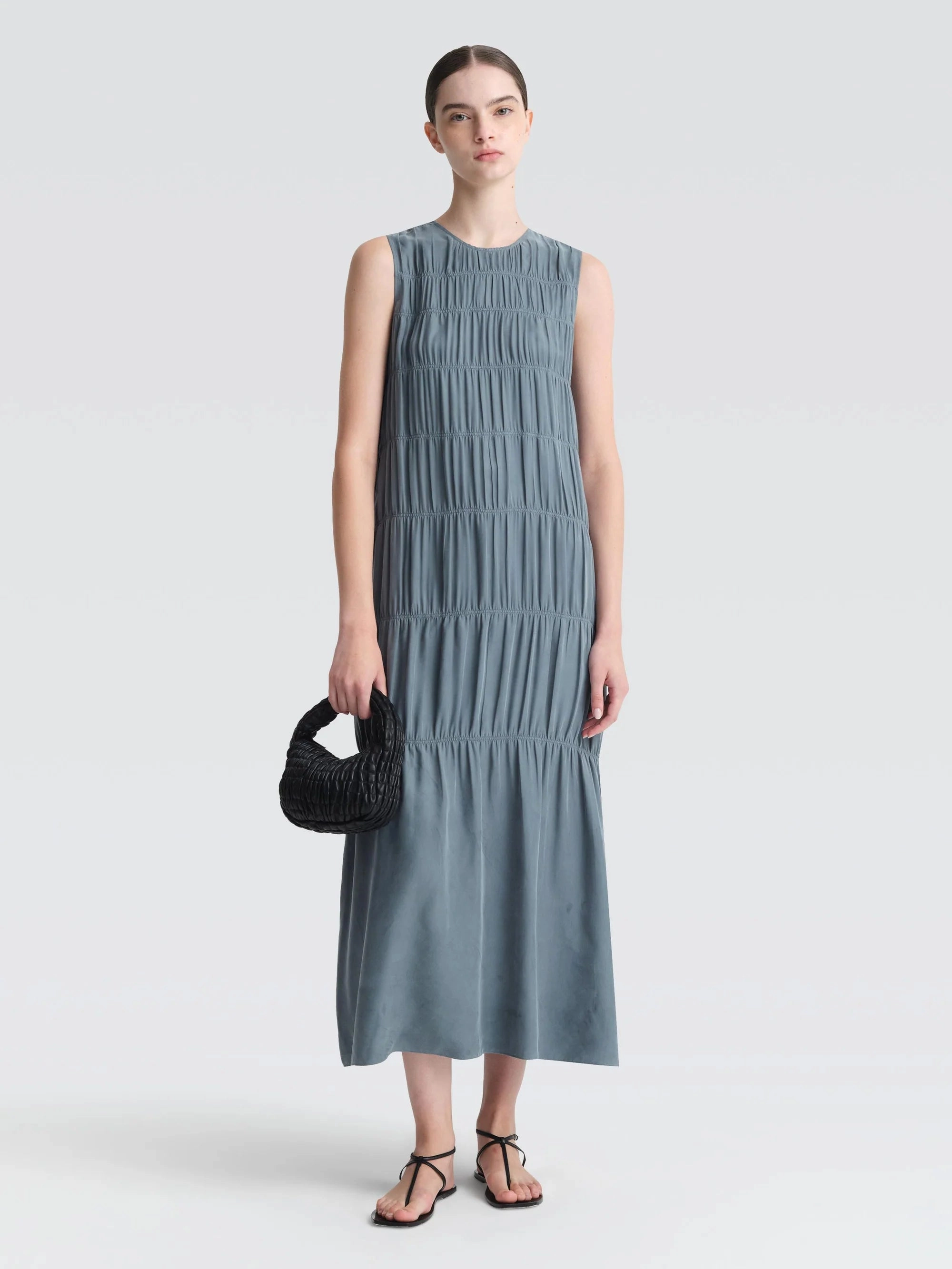 Sapporo Cupro Maxi Dress Soft Comfort Comfortable travel dress