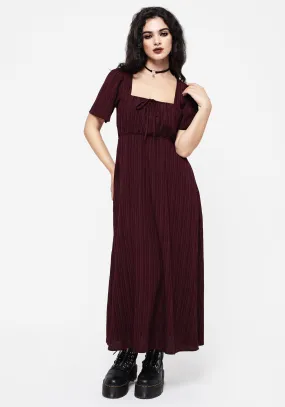 Neutral Feel Sarcophagi Ruched Front Midaxi Dress