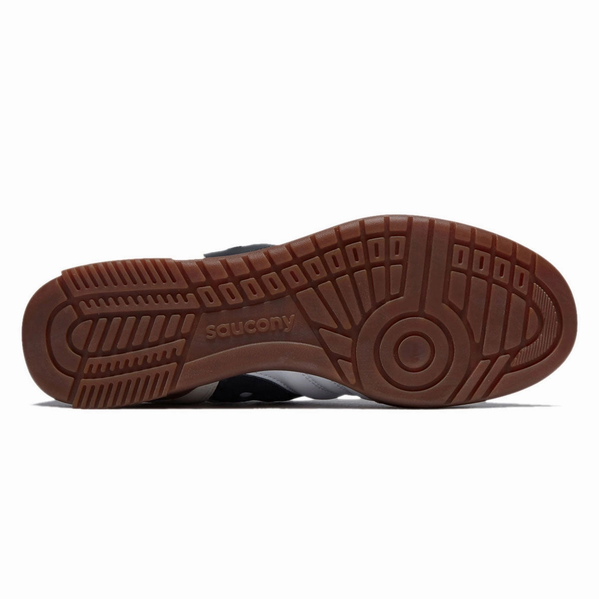 Ultra Cushioned Sole Urban Casual Saucony 586i Leather Shoes - White/Black