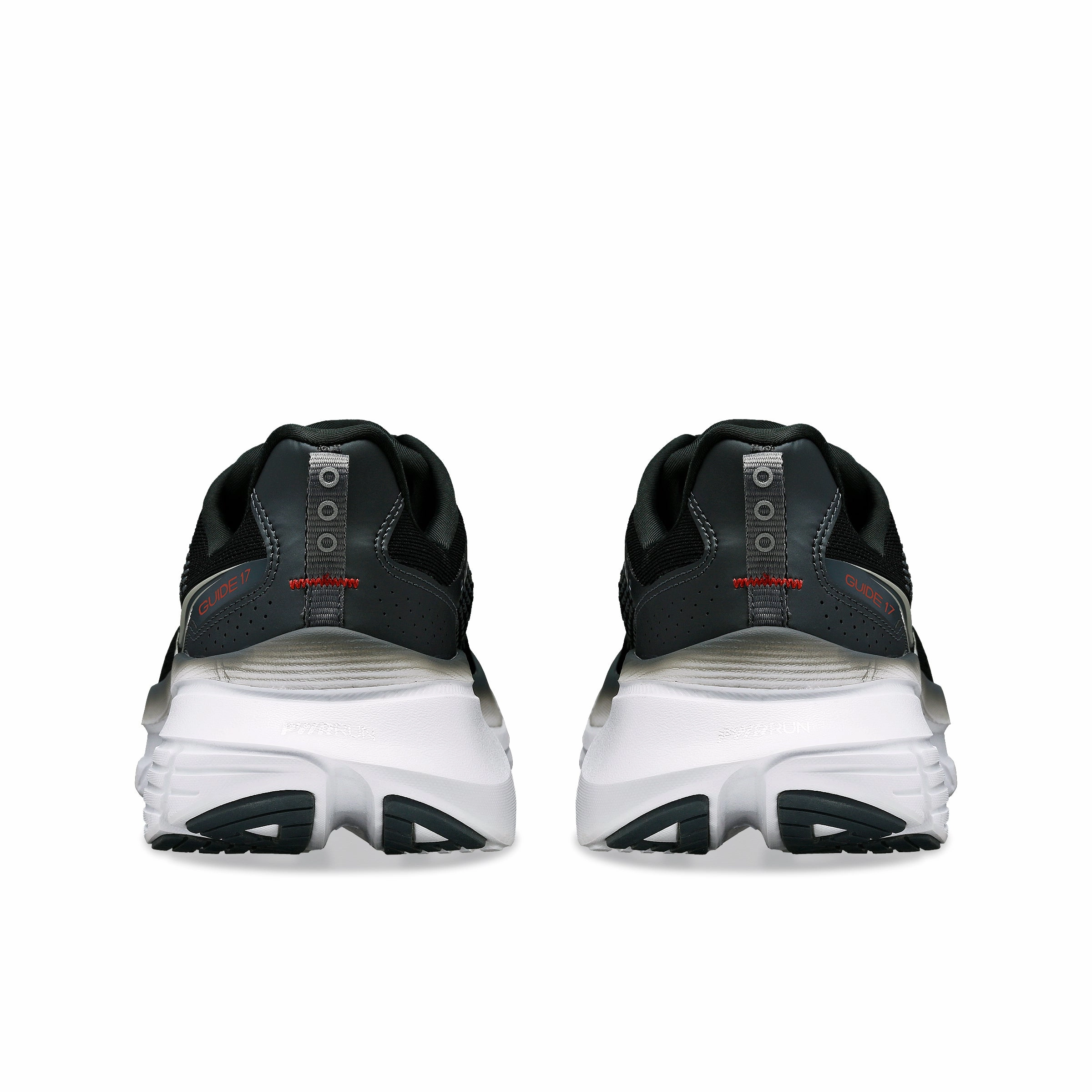 foot strength running in a ultramarathon shoes Saucony Men's Guide 17 Running Shoes Black / Shadow
