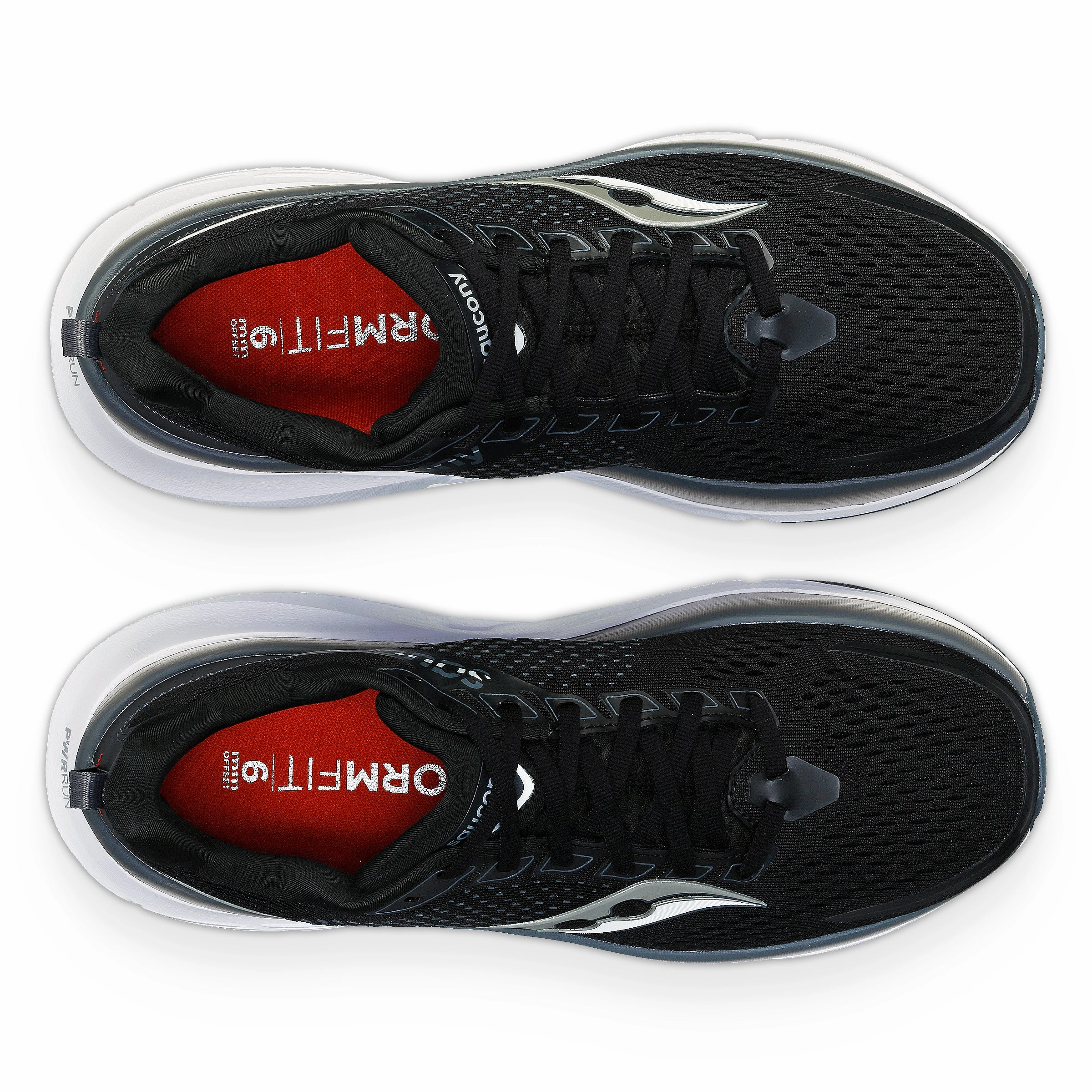 Saucony Men's Guide 17 Running Shoes Black / Shadow Non Restrictive Fit 5K runs