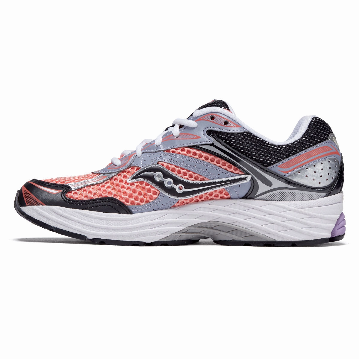 Adjustable Heel Lock Saucony Progrid Omni 9 Shoes - Pink/Purple